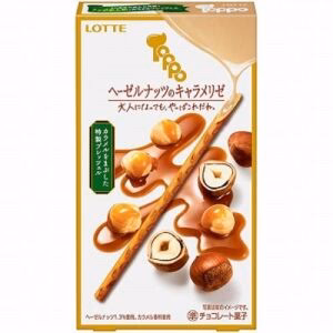 Lotte Toppo Caramel Hazelnut Cookie Sticks 72g