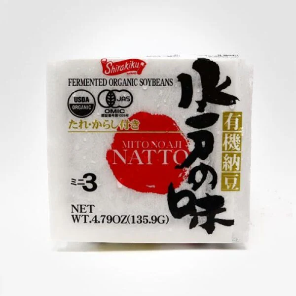 Shirakiku Organic Mino No Aji Natto 3 Boxes/136.5g