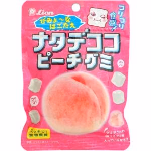 Lion Natade Coco Peach Fruit Gummy Candy 44g