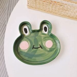 Cute Cartoon Ceramic Plate - Frog