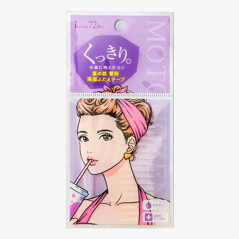 MOTONOZEN Two Sided Eyelid Tape L 72pcs
