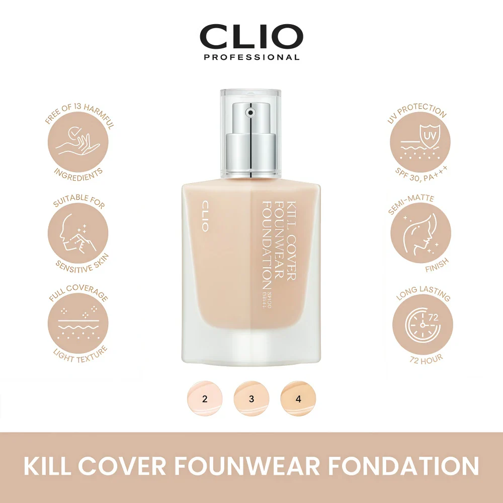 CLIO Kill Cover Founwear Foundation 3 Linen