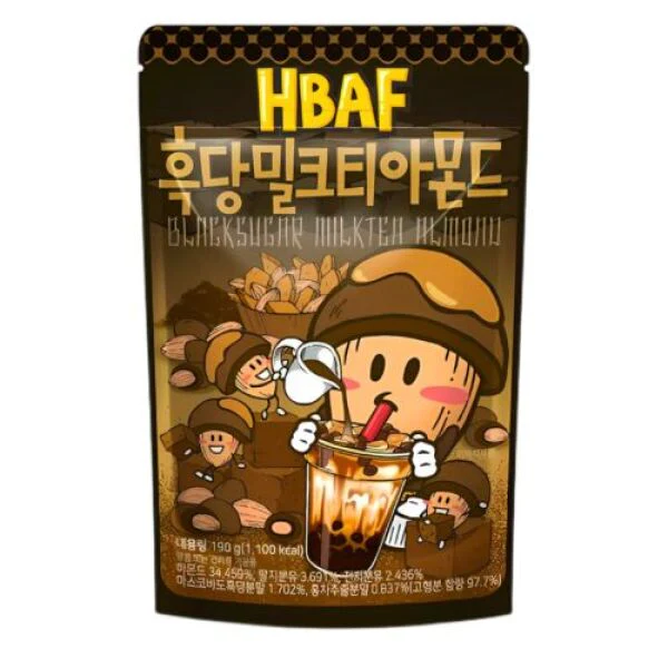 HBAF GILIM Blacksugar Milktea Almond 190g