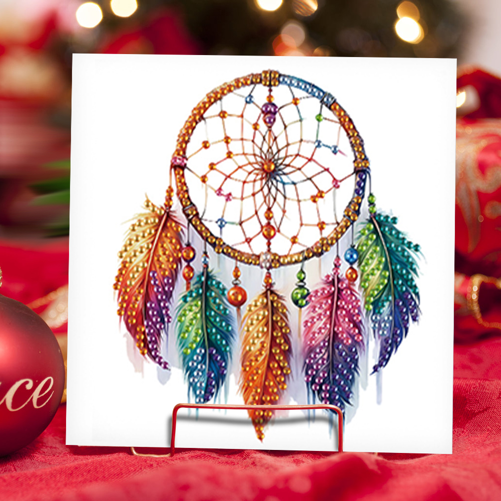 6Pcs DIY Diamond Painting Greeting Card - Dream Catcher