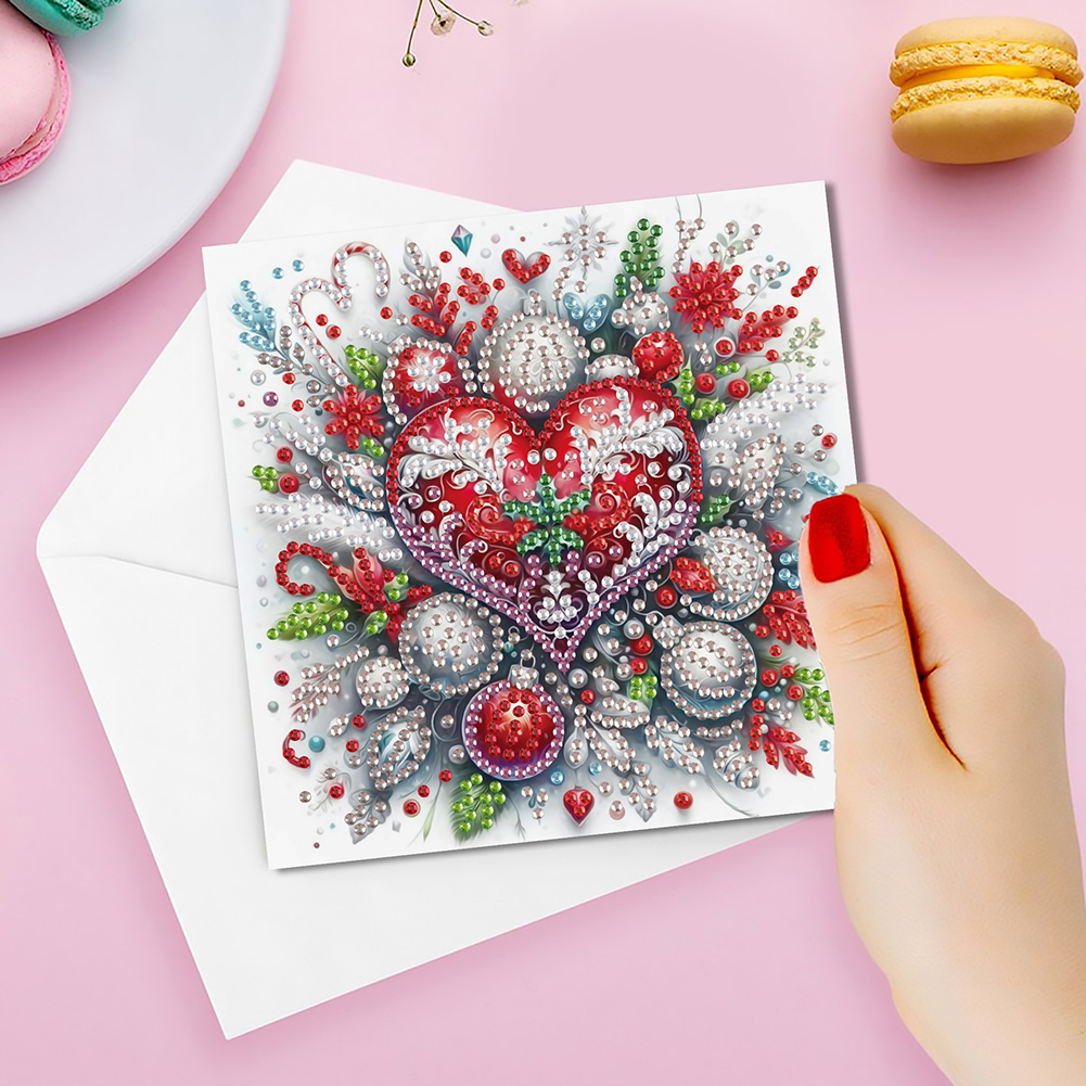 6Pcs DIY Diamond Painting Greeting Card - Christmas