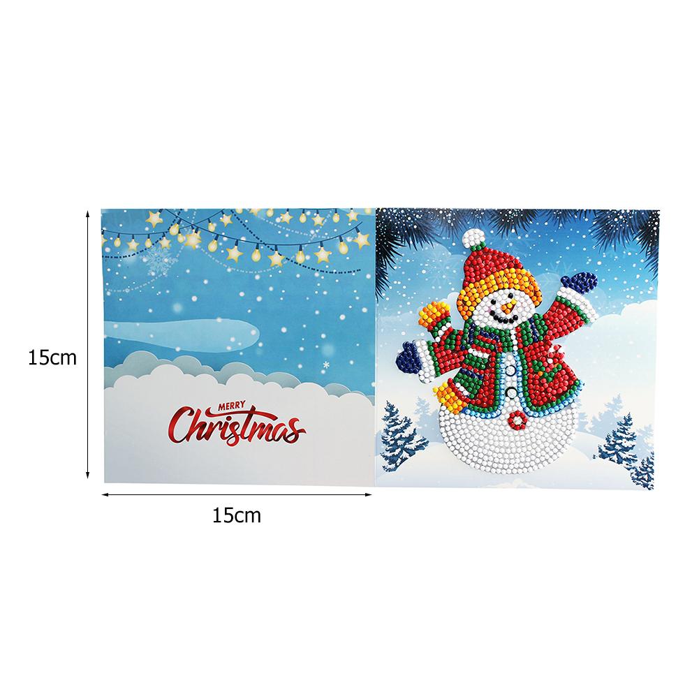 (Limited Stock)8pc 5D DIY Diamond Painting Greeting Card Special Shaped Birthday Xmas Gift