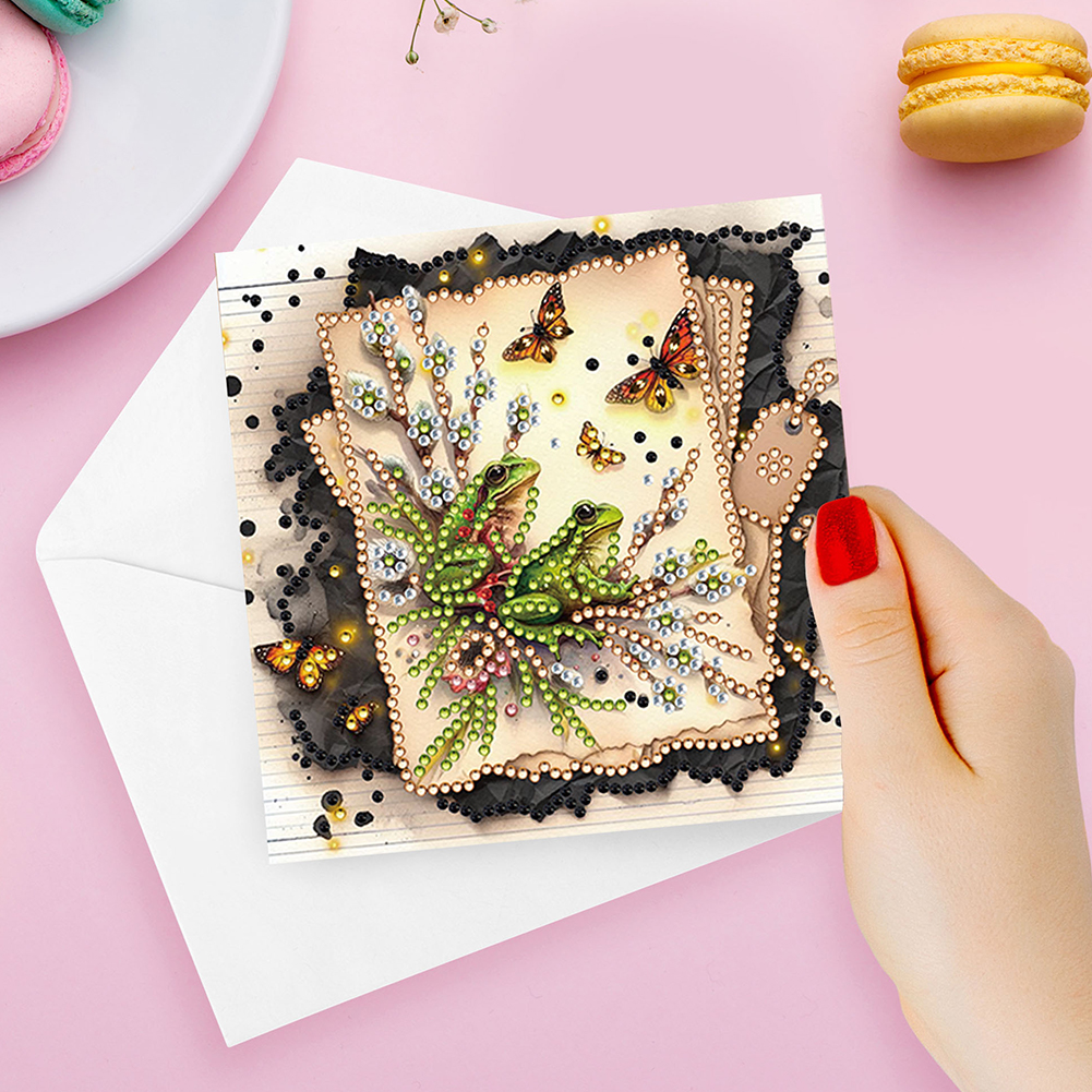 6Pcs DIY Diamond Painting Birthday Greeting Card - Happy Birthday