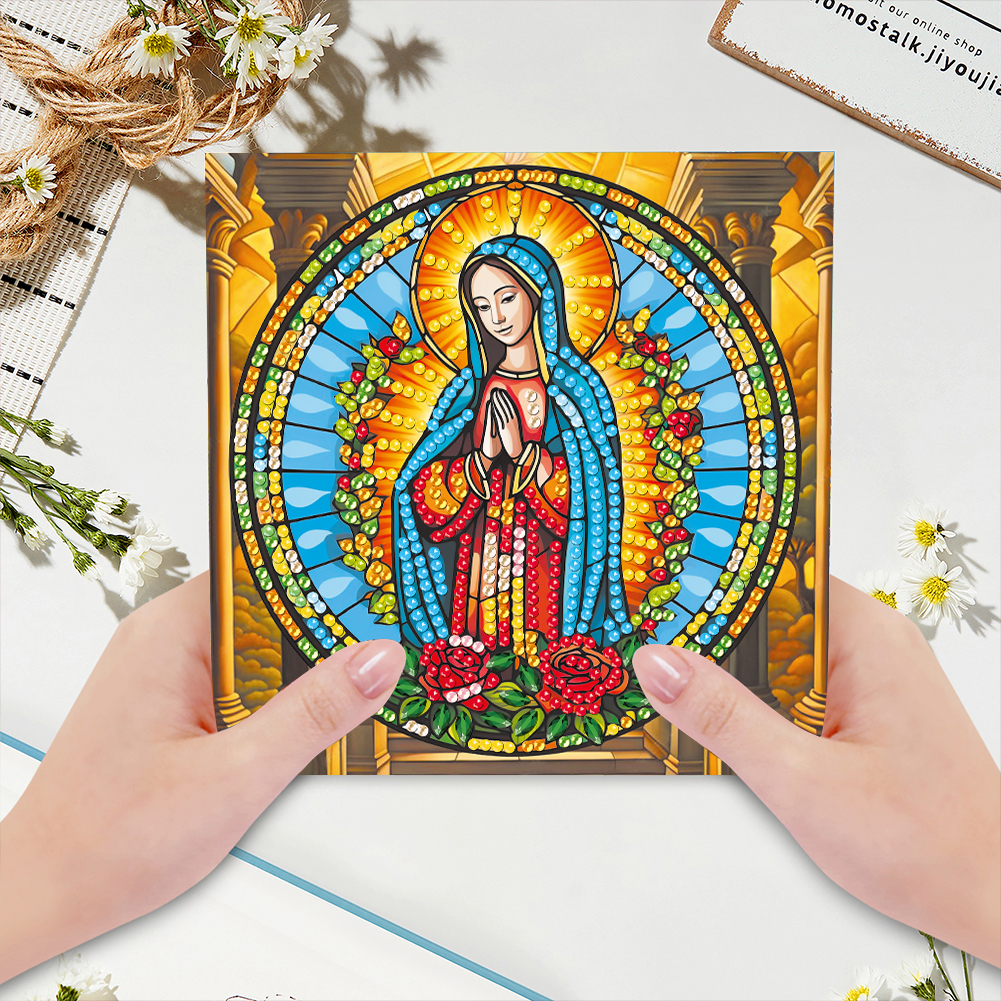 6Pcs DIY Diamond Painting Greeting Card - Faith Family
