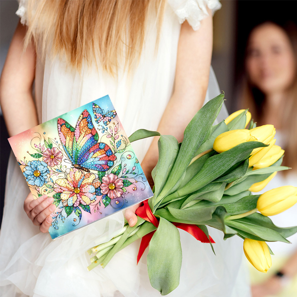 (Limited Stock)6Pcs DIY Diamond Painting Greeting Card - Animals