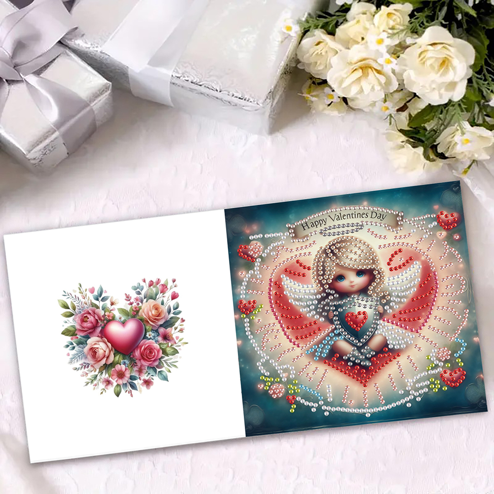6Pcs DIY Diamond Painting Greeting Card - Angel