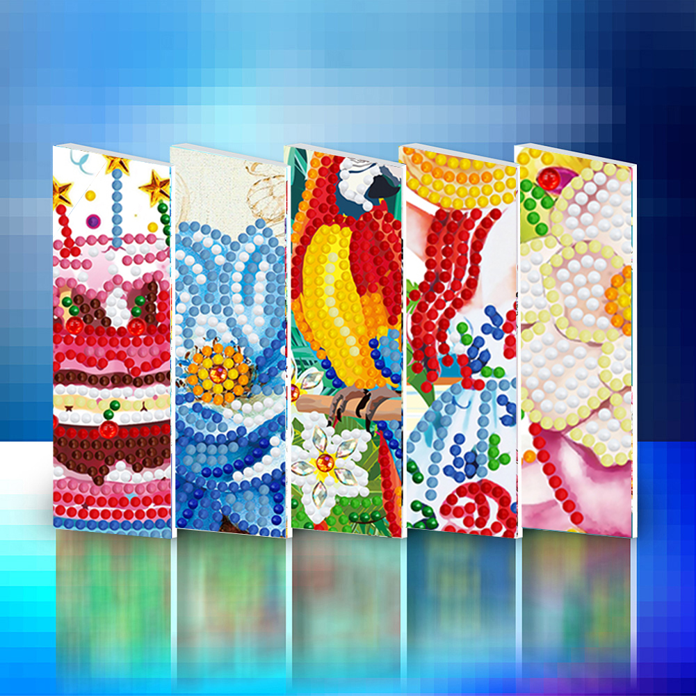 Everydayedeals 12pcs DIY Diamond Painting Birthday Greeting Cards Birthday Thanks Embroidery Postcard