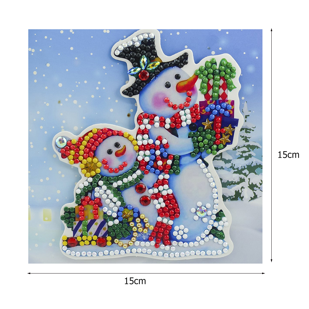 (Limited Stock)16pcs DIY Diamond Painting Greeting Card - Merry Christmas
