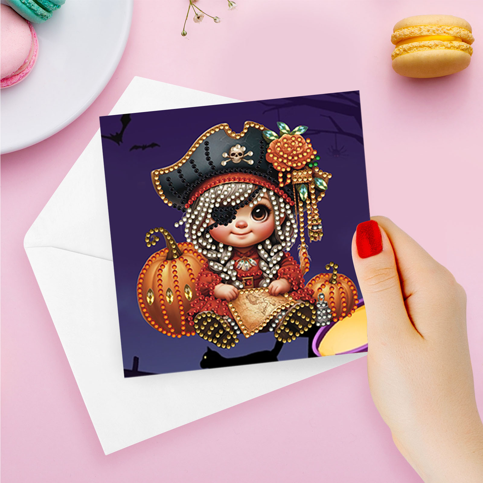 (Limited Stock)6pcs DIY Diamond Painting Greeting Card - Halloween