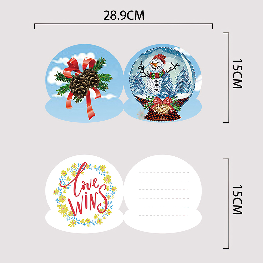 (Limited Stock)10pcs DIY Diamond Painting Greeting Card - Crystal Ball