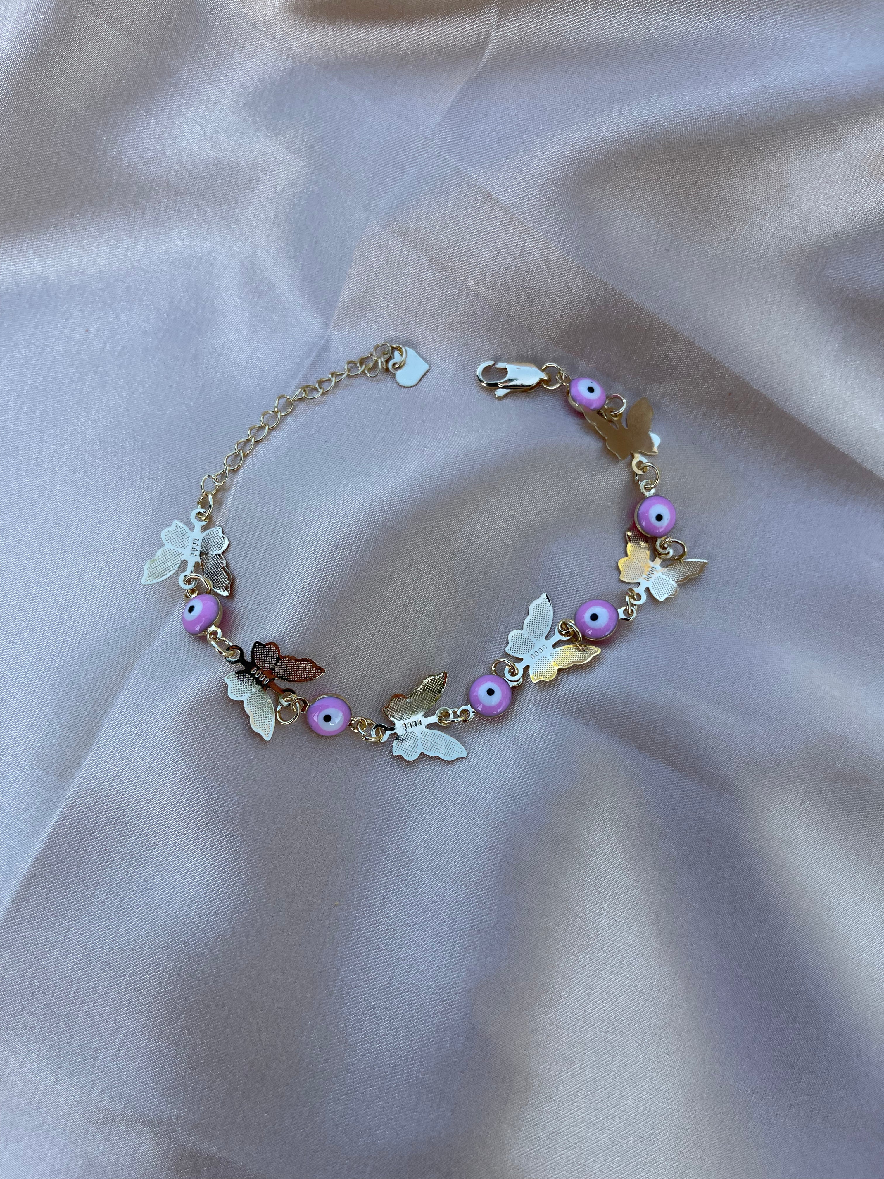 Pink Butterfly Nazar