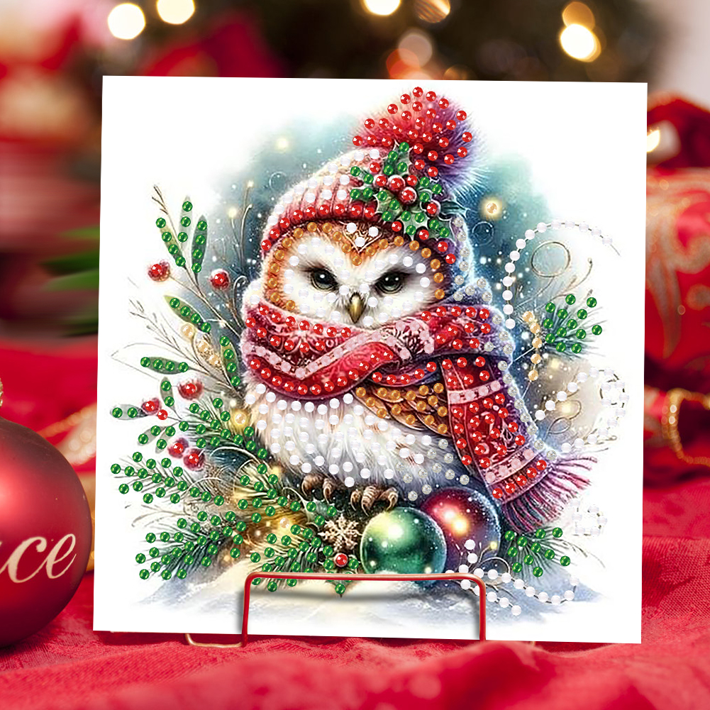 6Pcs DIY Diamond Painting Greeting Card - Christmas Animalss