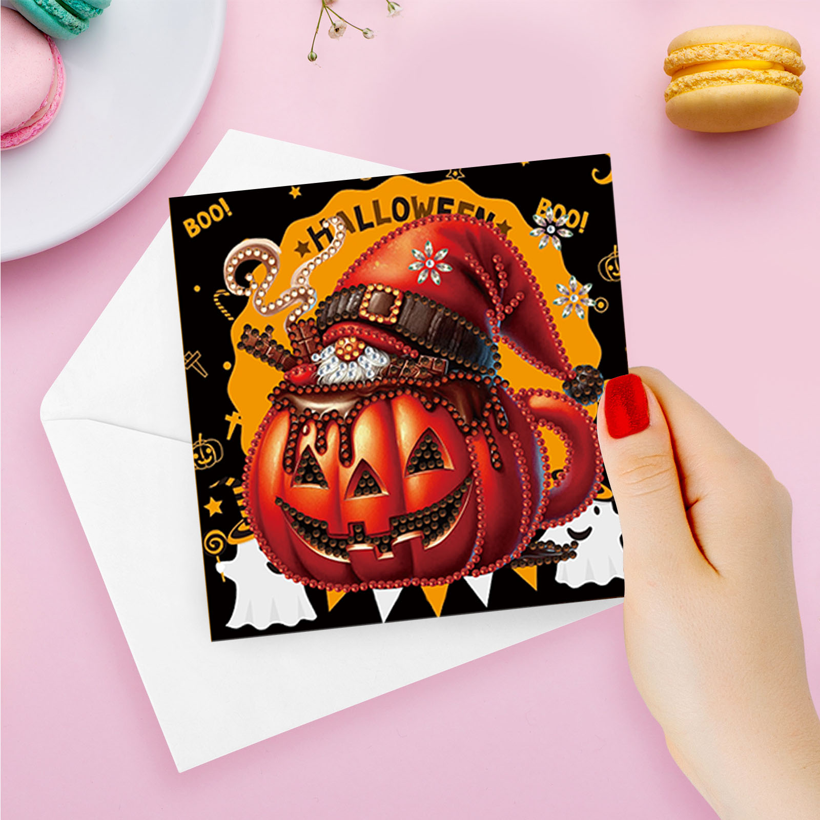 6pcs DIY Diamond Painting Greeting Card - Halloween
