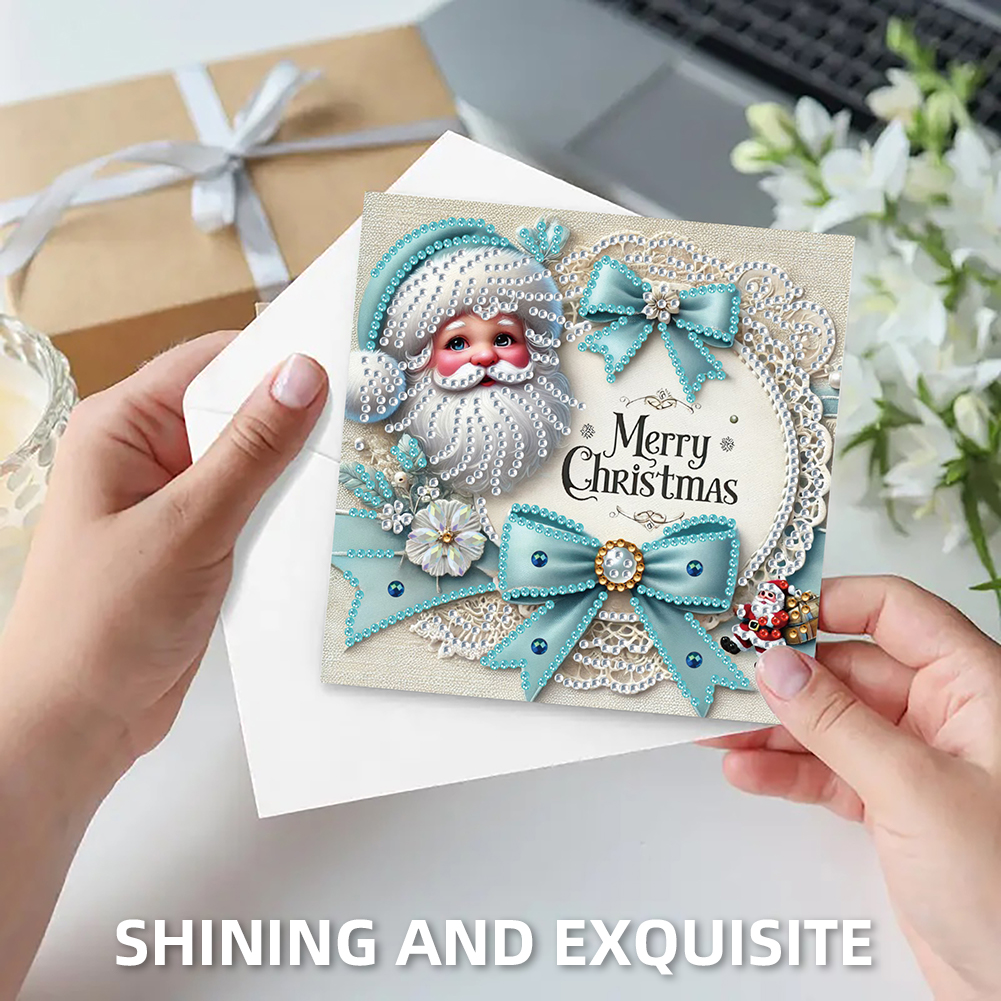 6Pcs DIY Diamond Painting Greeting Card - Christmas