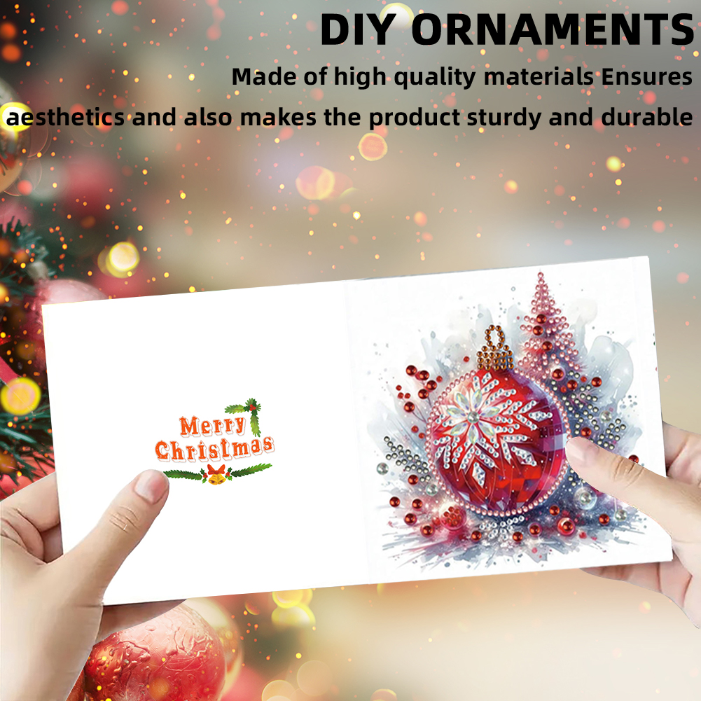 6Pcs DIY Diamond Painting Greeting Card - Christmas