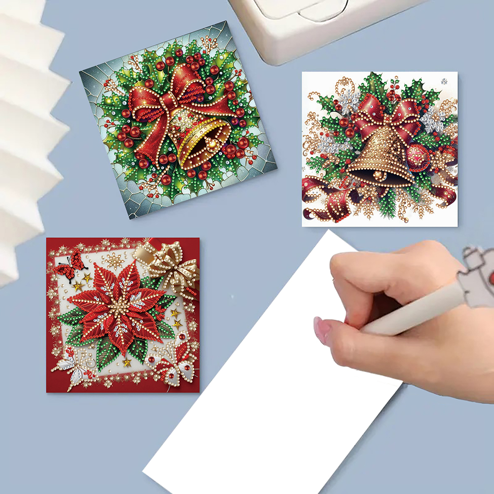 6Pcs DIY Diamond Painting Greeting Card - Xmas Atmosphere