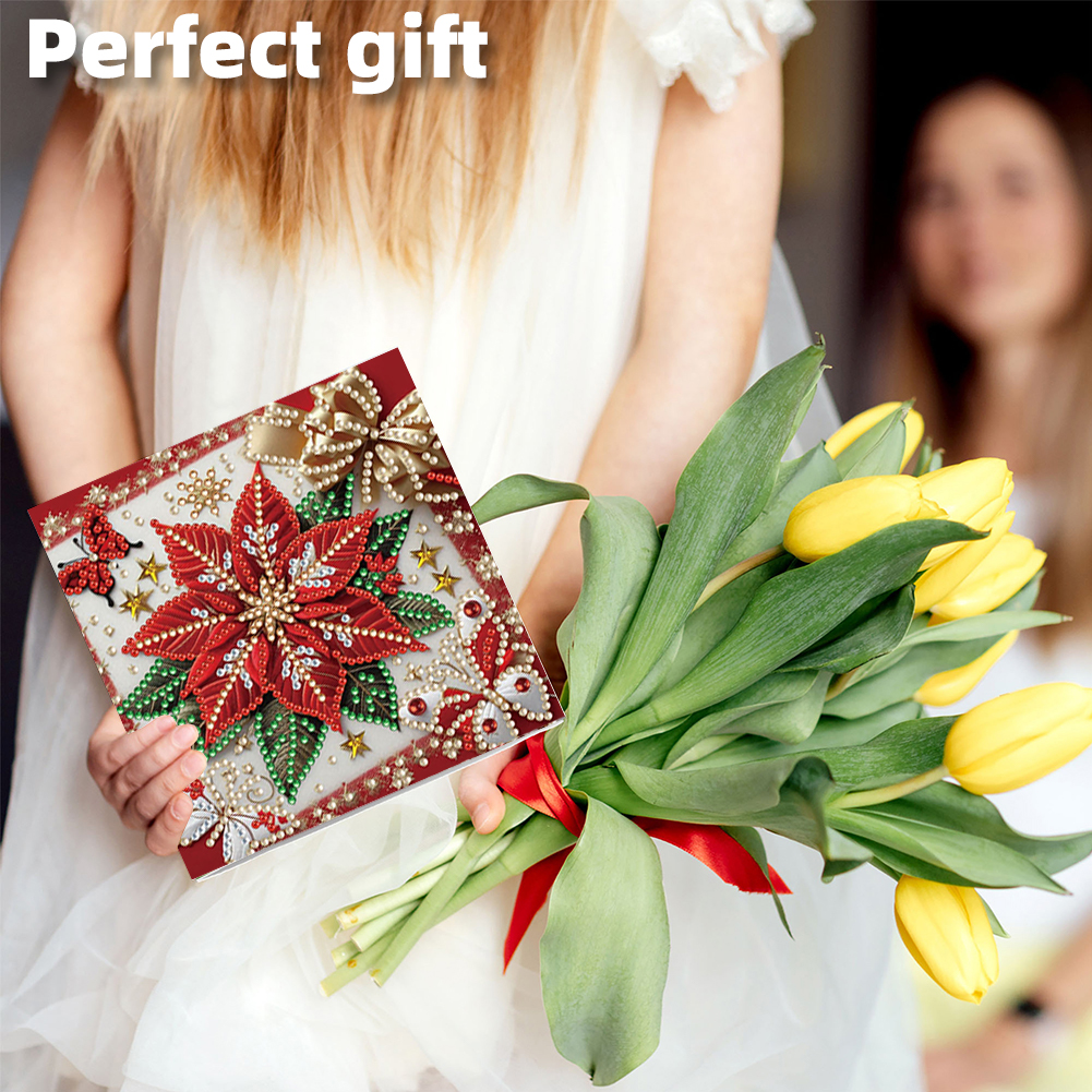 6Pcs DIY Diamond Painting Greeting Card - Xmas Atmosphere