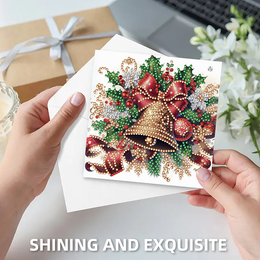 6Pcs DIY Diamond Painting Greeting Card - Xmas Atmosphere