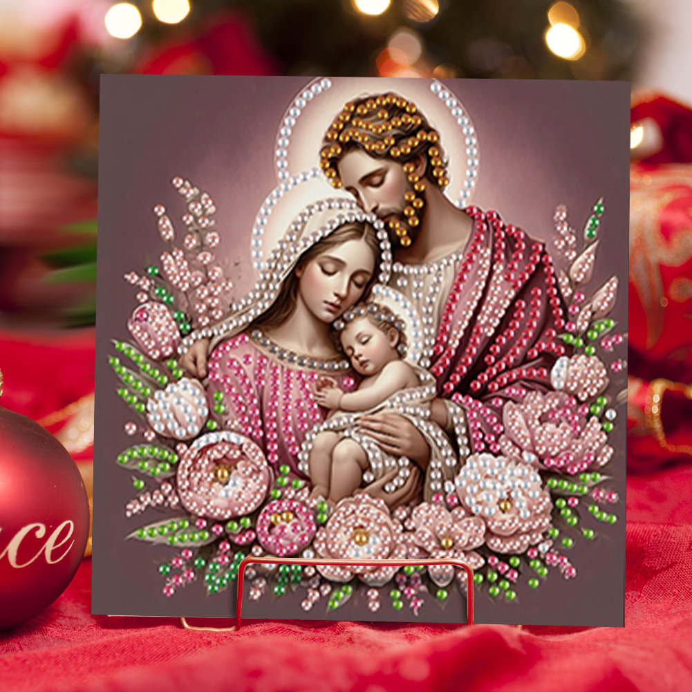 6Pcs DIY Diamond Painting Greeting Card - Holy Mother & Jesus