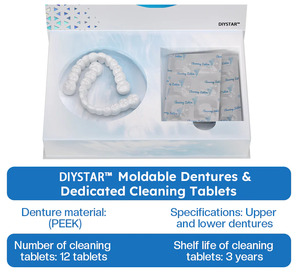 Official Store | DIYSTAR™ Moldable Dentures🧑🏽‍⚕️Obtain American Dental Association (ADA) Certification ✅