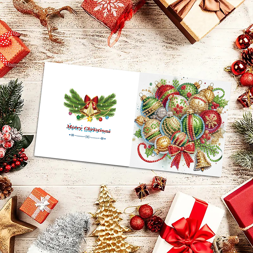 6Pcs DIY Diamond Painting Greeting Card - Christmas
