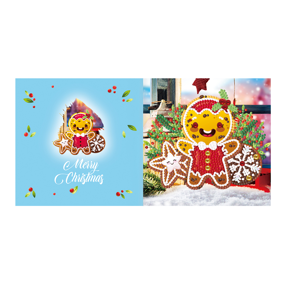 DIY Handmade Cards Diamond Painting Christmas Greeting Cards Holiday Party Cards