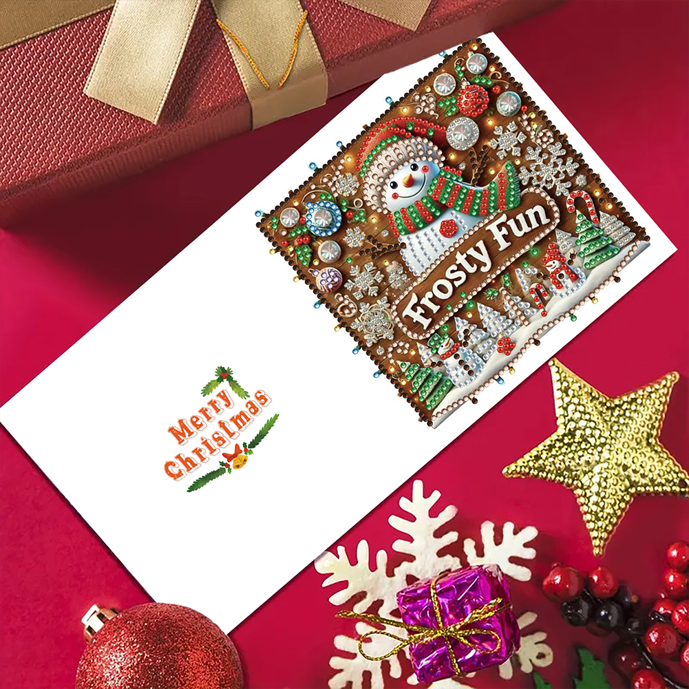 6Pcs DIY Diamond Painting Greeting Card - Christmas