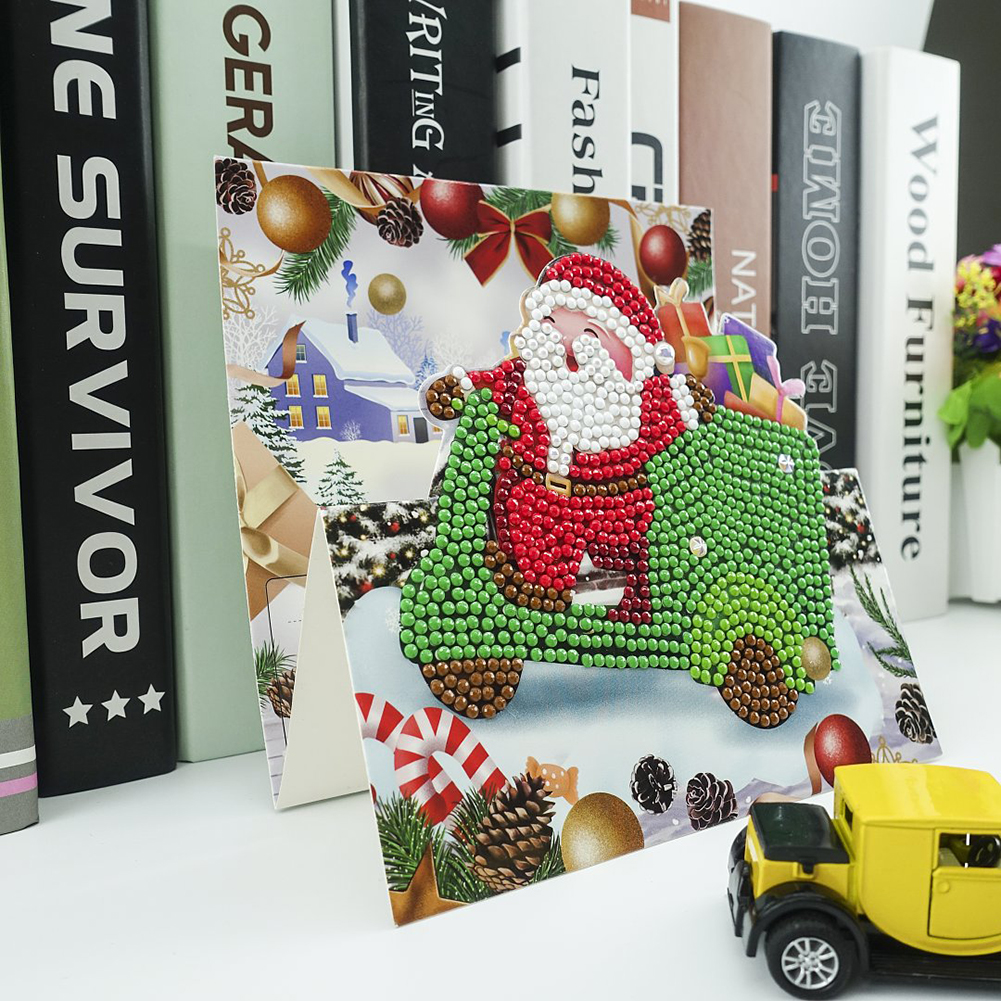 (Limited Stock)8pcs Special-shaped Diamond Painting Christmas Greeting Cards