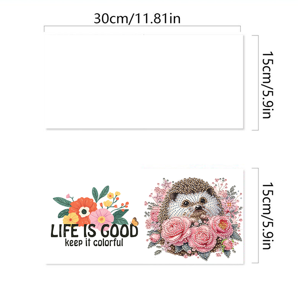 6Pcs DIY Diamond Painting Greeting Card - Animal