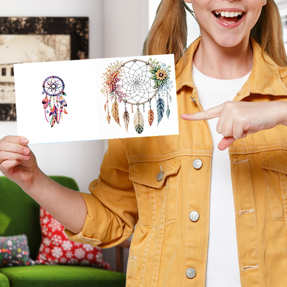 6Pcs DIY Diamond Painting Greeting Card - Dream Catcher