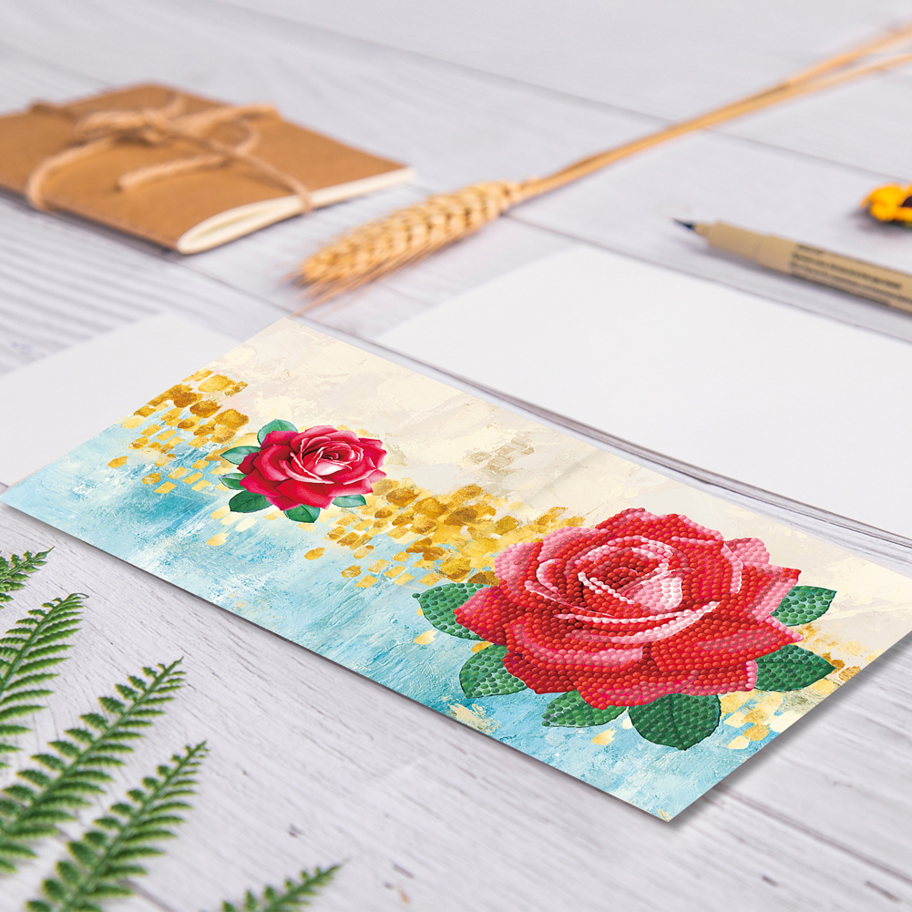 8pcs DIY Diamond Painting Greeting Cards Daily Mosaic Postcards
