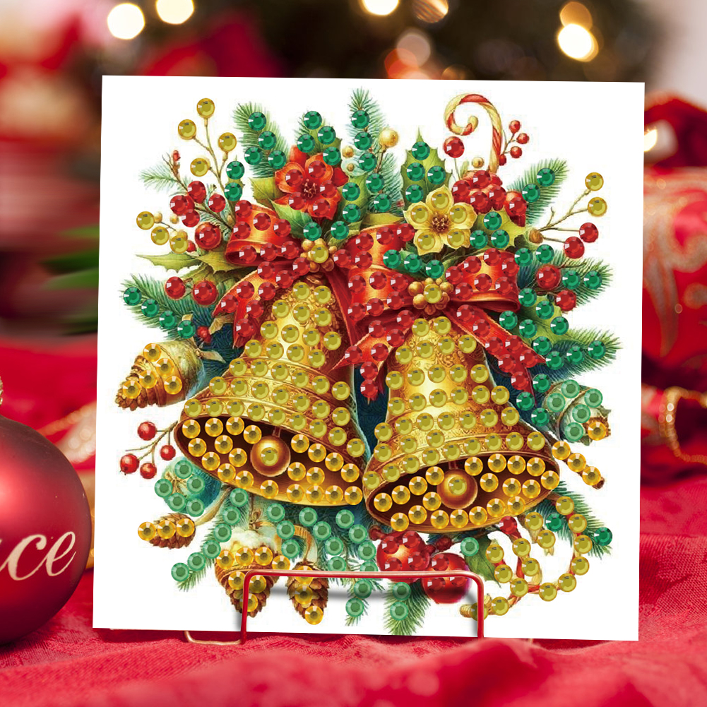 (Limited Stock)6Pcs DIY Diamond Painting Greeting Card - Merry Christmas