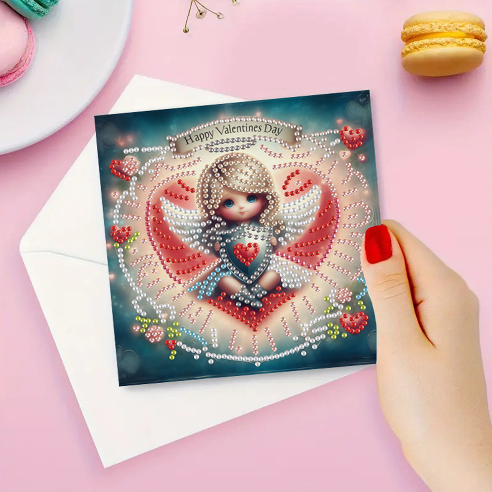 6Pcs DIY Diamond Painting Greeting Card - Angel