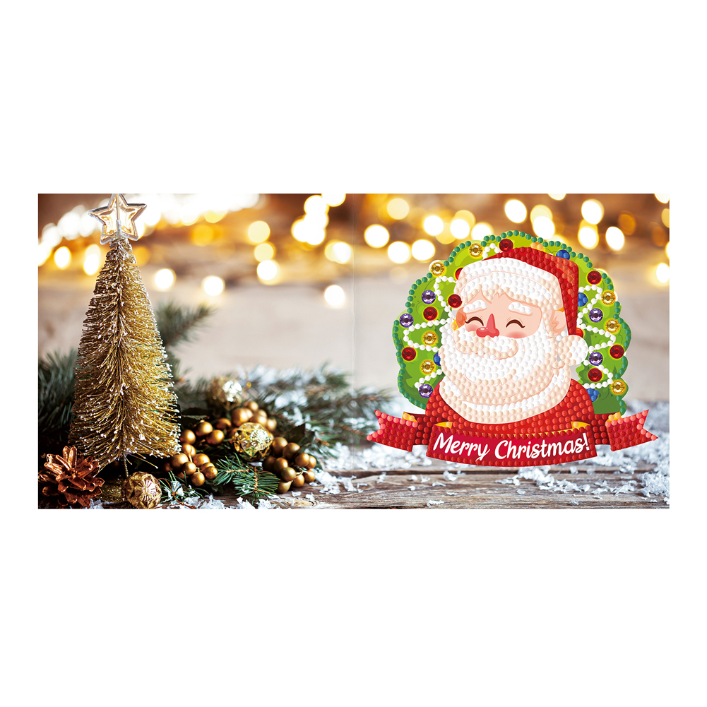 DIY Handmade Cards Diamond Painting Christmas Greeting Cards Holiday Party Cards