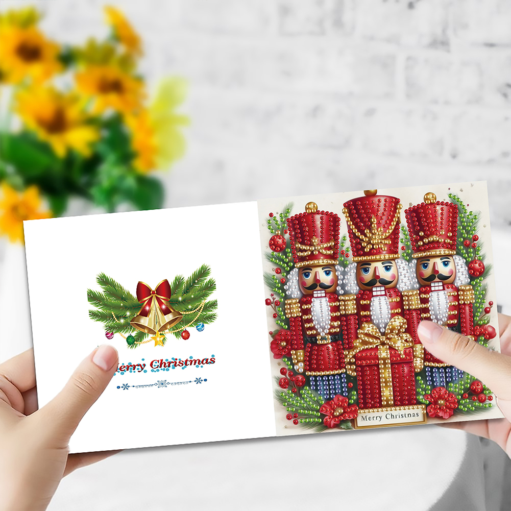 6Pcs DIY Diamond Painting Greeting Card - Nutcracker