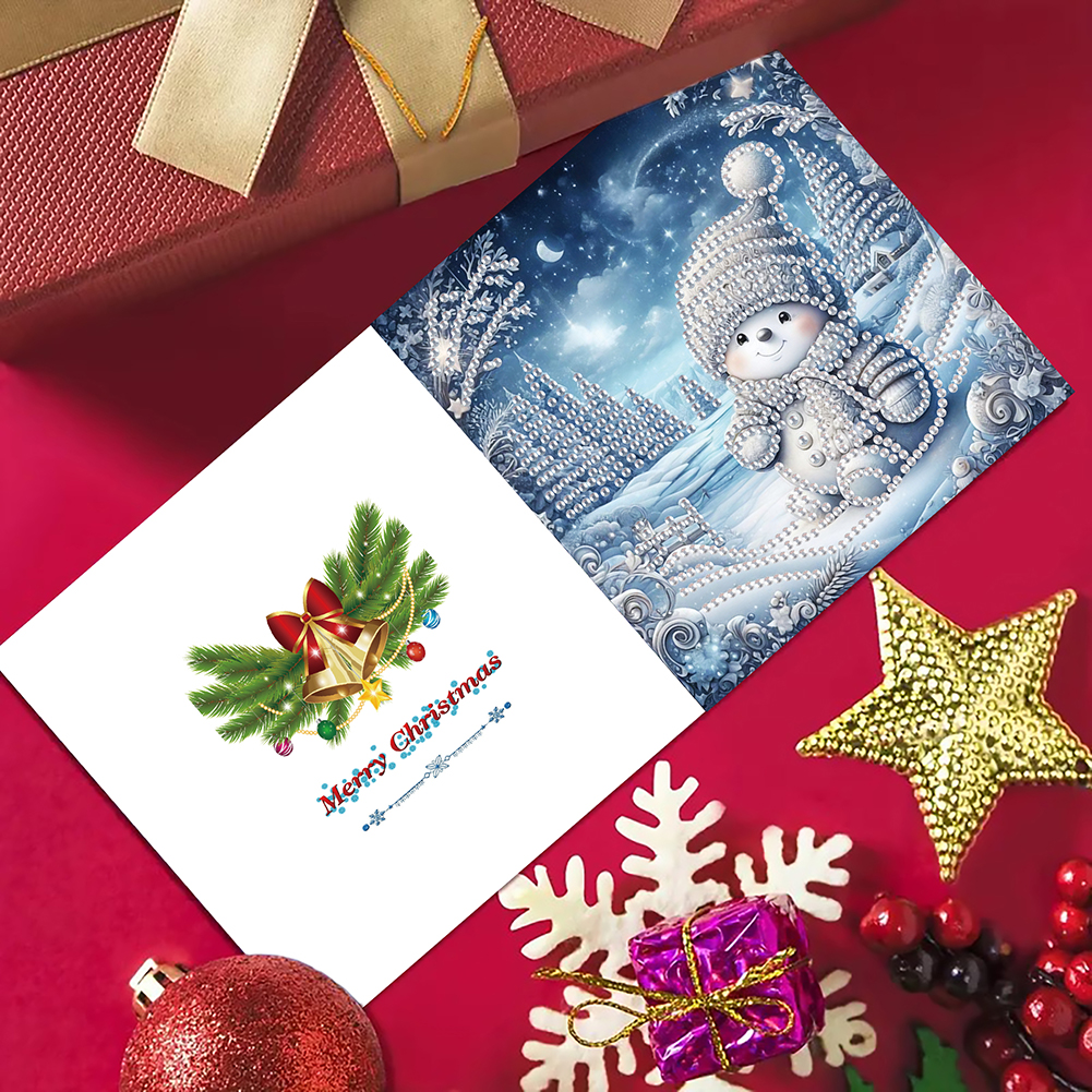 6Pcs DIY Diamond Painting Greeting Card - Christmas
