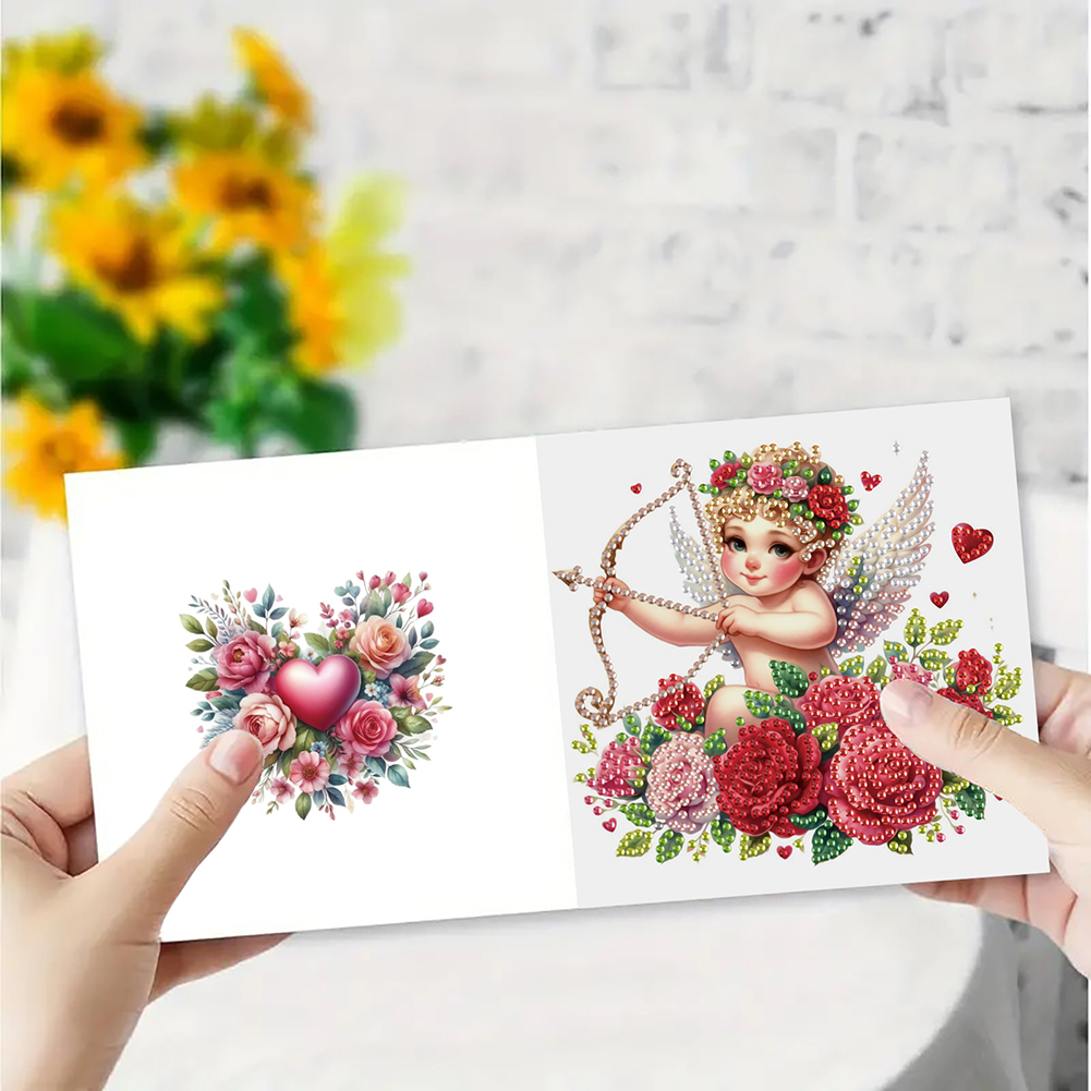 6Pcs DIY Diamond Painting Greeting Card - Angel