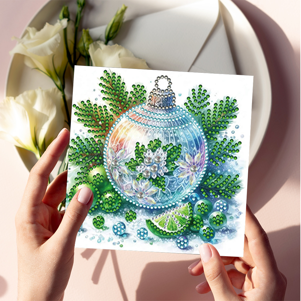 6Pcs DIY Diamond Painting Greeting Card - Christmas
