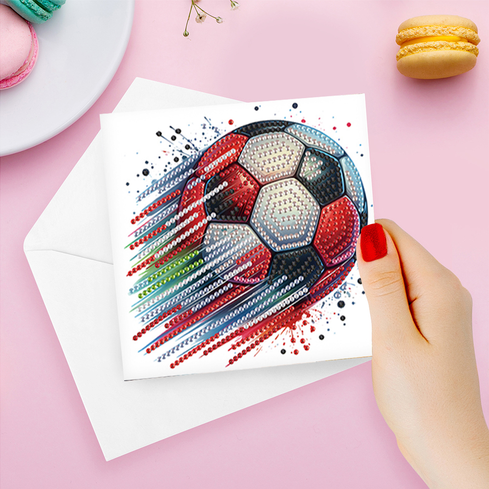 6Pcs DIY Diamond Painting Greeting Card - Football Family