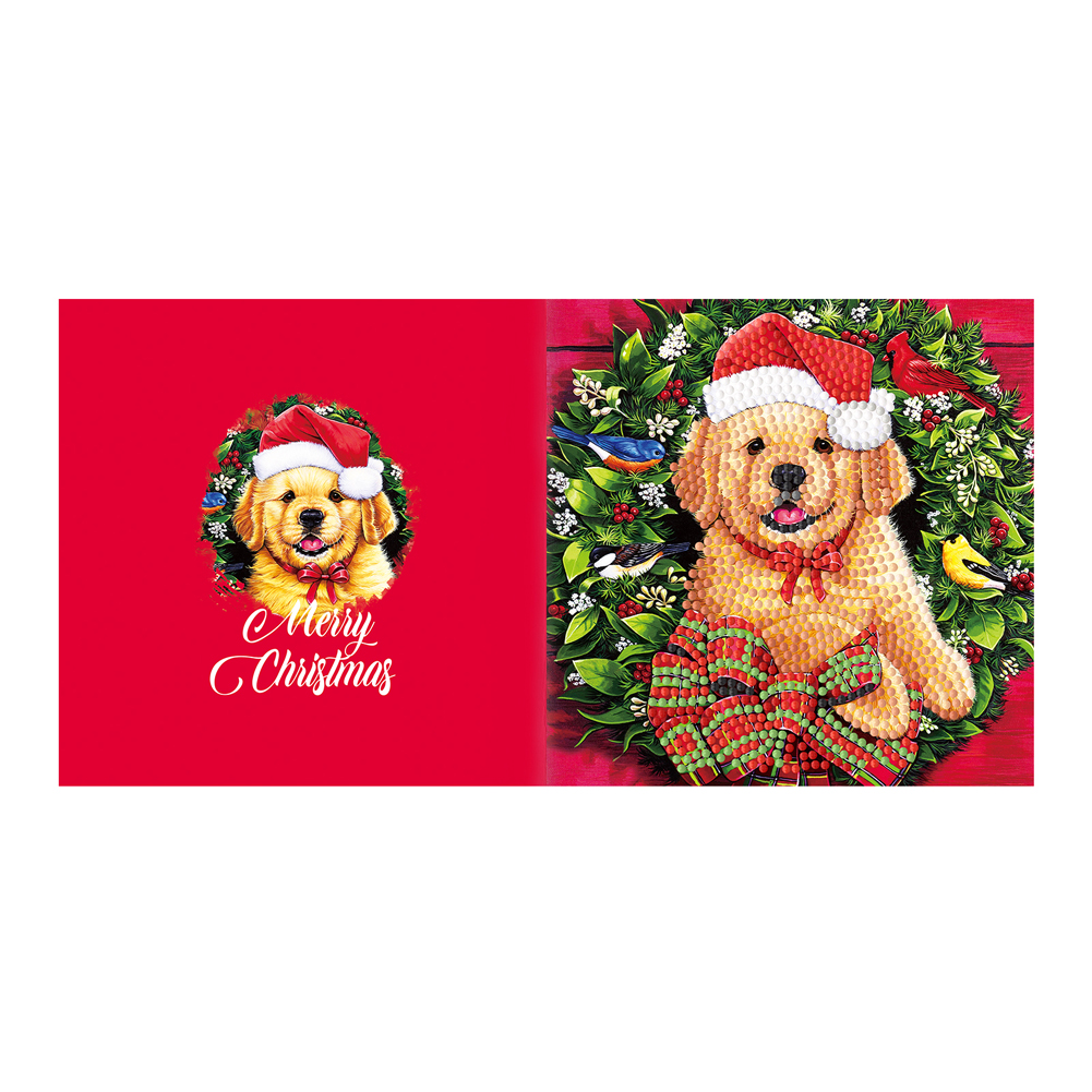 DIY Handmade Cards Diamond Painting Christmas Greeting Cards Holiday Party Cards