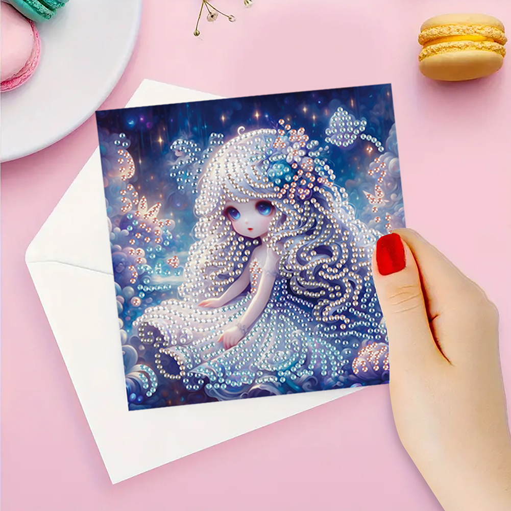 6Pcs DIY Diamond Painting Greeting Card - Rapunzel
