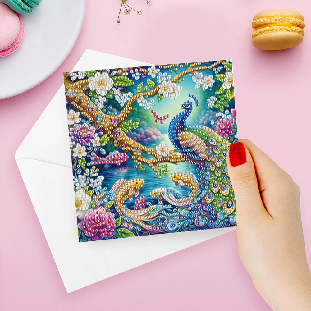 6Pcs DIY Diamond Painting Greeting Card - Owl Family