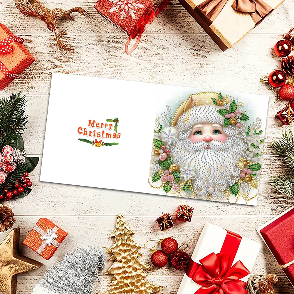 6Pcs DIY Diamond Painting Greeting Card - Christmas