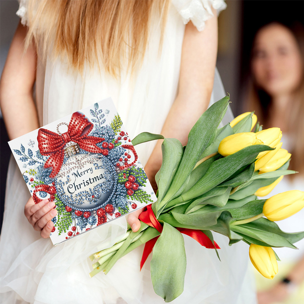 6Pcs DIY Diamond Painting Greeting Card - Christmas