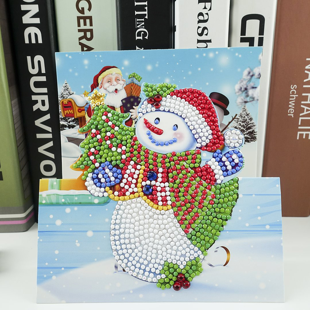 (Limited Stock)8pcs Special-shaped Diamond Painting Christmas Greeting Cards