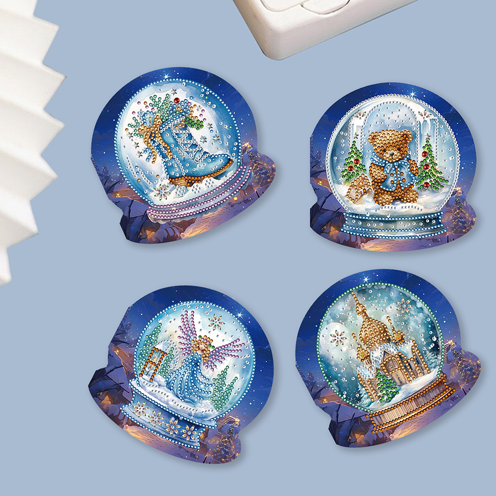 12Pcs DIY Diamond Painting Greeting Card - Crystal Ball